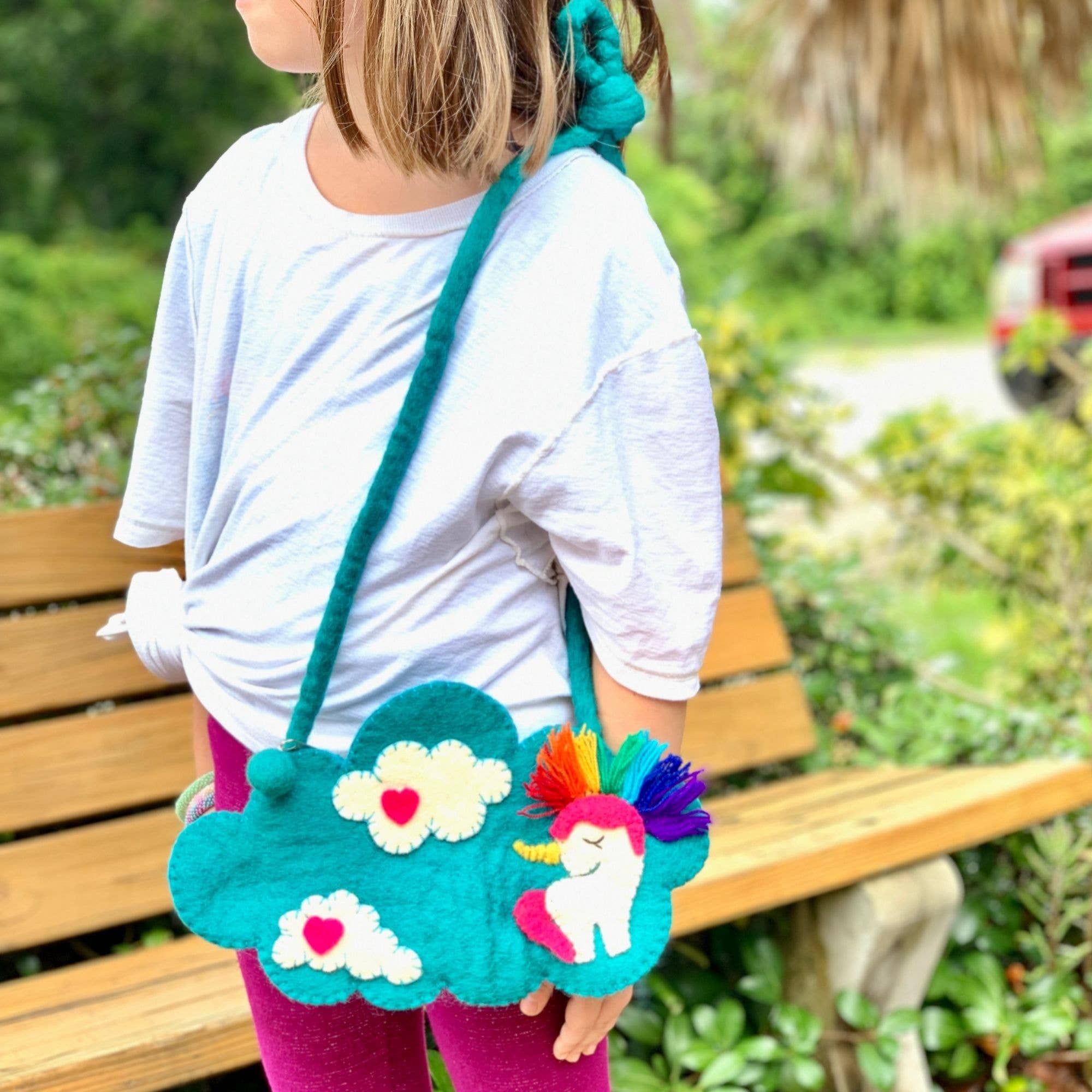 Global Crafts - Wholesale Crossbody Bag - Kids - Unicorn Felt Shoulder Bag1