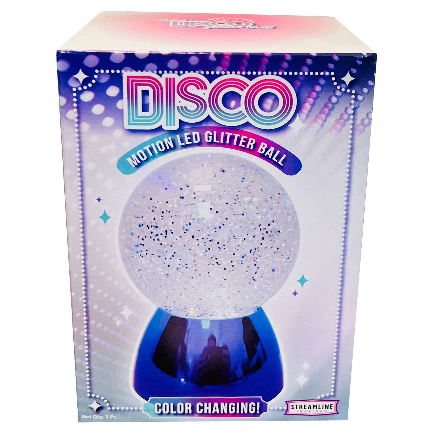 Streamline - Wholesale Light-Up Toy - Kids & Baby - Disco Motion Color Changing LED Glitter Ball2
