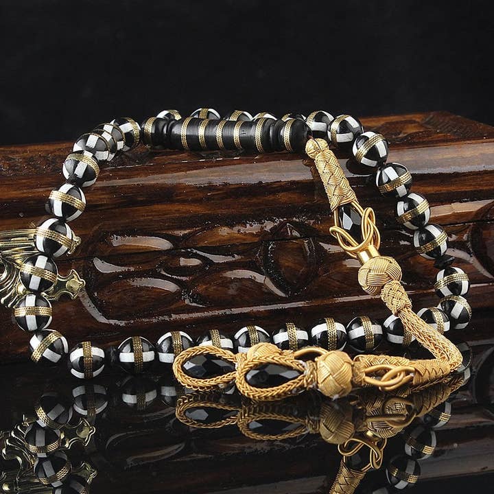 Tesbihevim | Gold Plated Silver Tassel Tasbih for wholesale by Aladdin