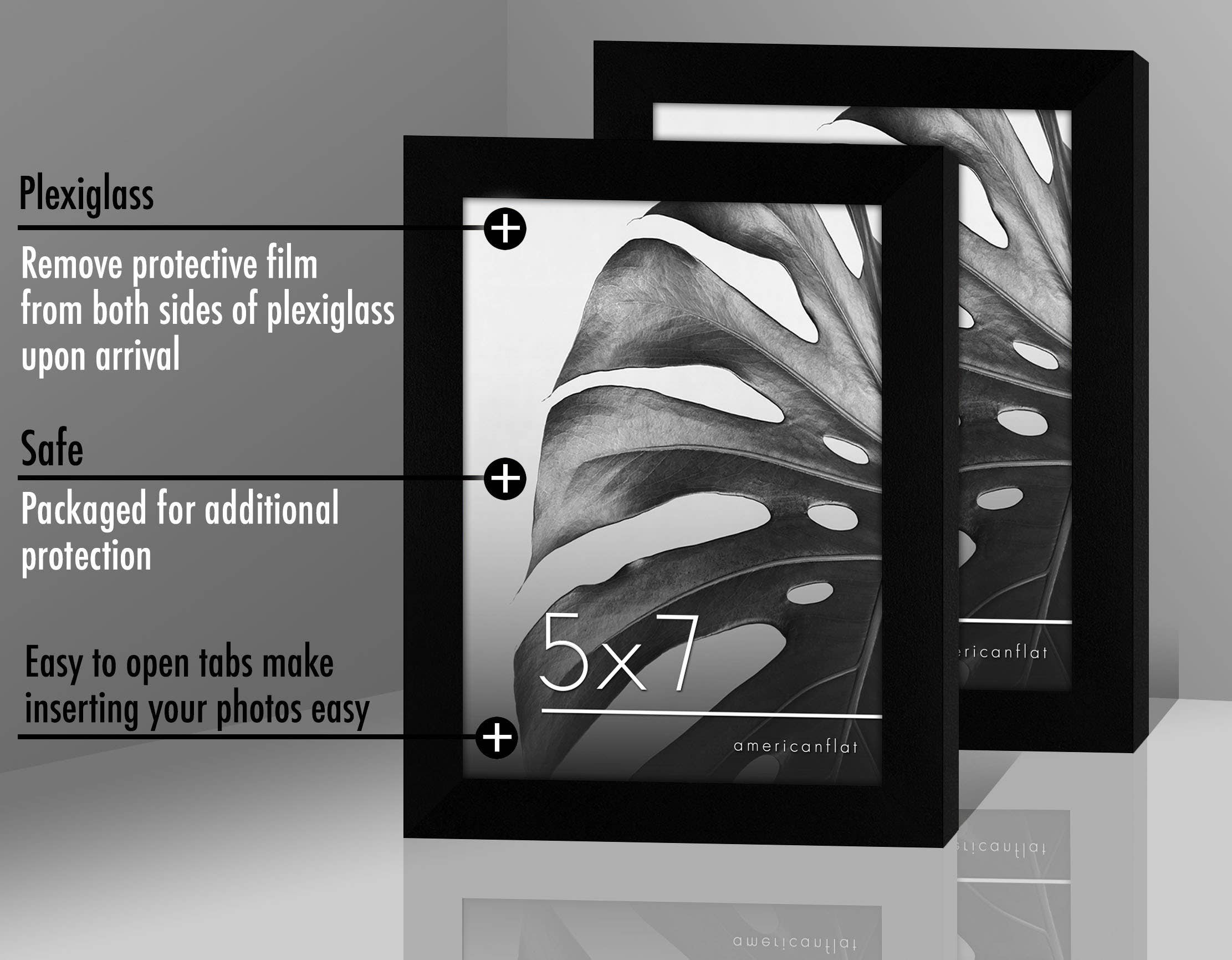 Black Americanflat Gallery Wall Frame Set - Set of 6 & 12 for wholesale on Faire17