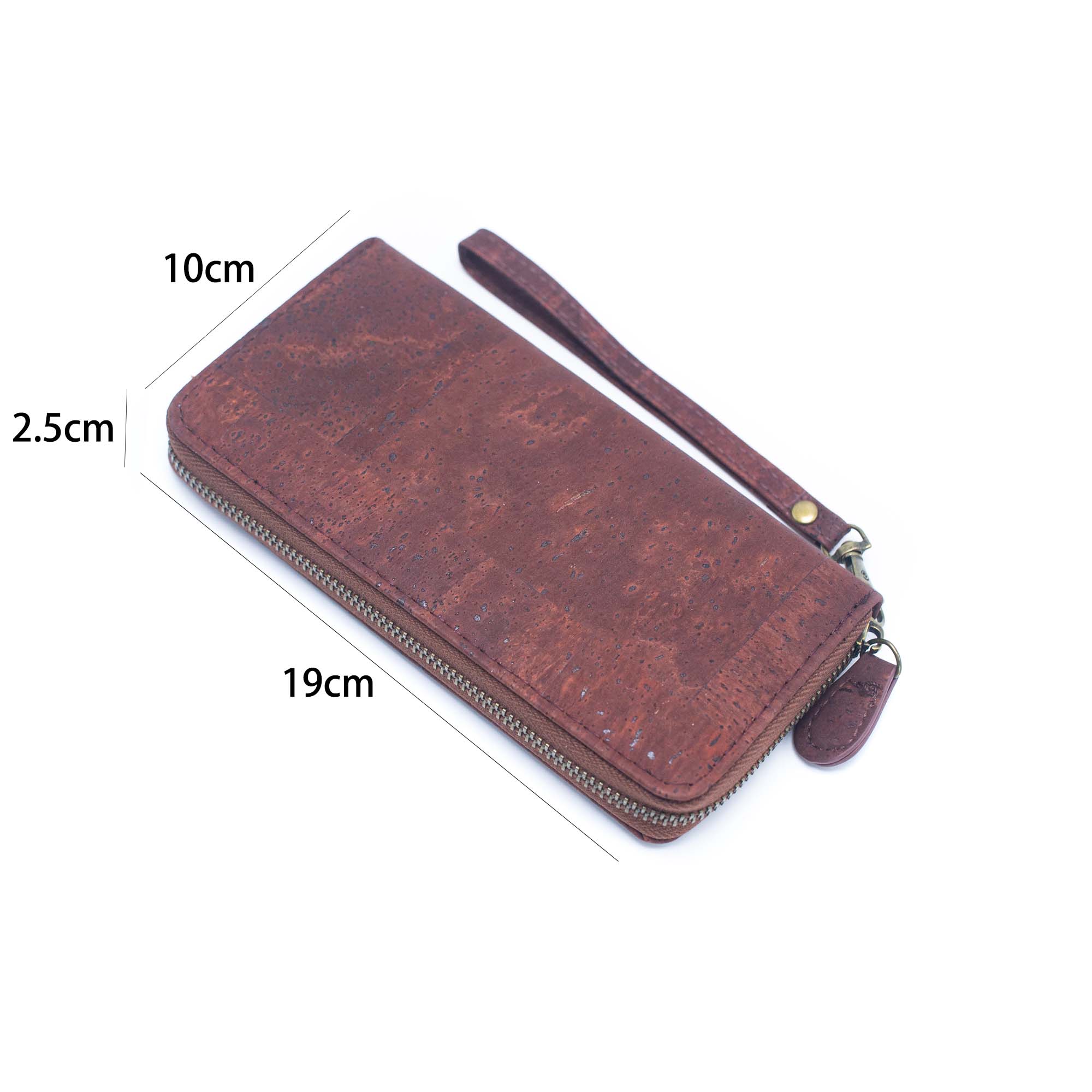 Meninas Bonitas Cork - Wholesale Portemonnee - Dames - Bruine, blauwe en zwarte dames portemonnee van kurk met handriempje10