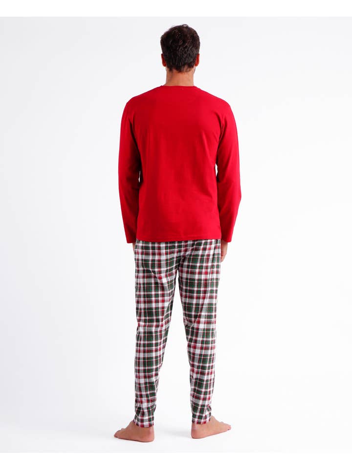 RUBY RED ADMAS Christmas Nature Long Sleeve Pajama for Men for wholesale on Faire2