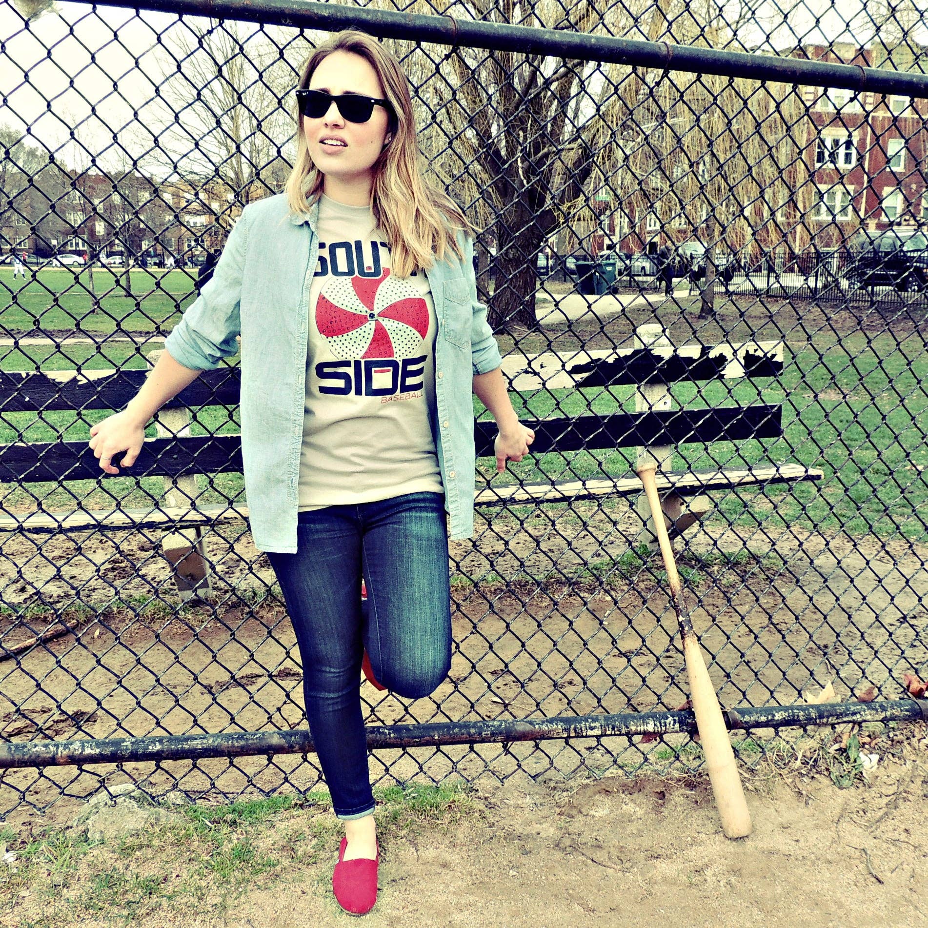 Chitown Clothing - Vendita all'ingrosso Maglietta serigrafata - Unisex - Camicia South Side1