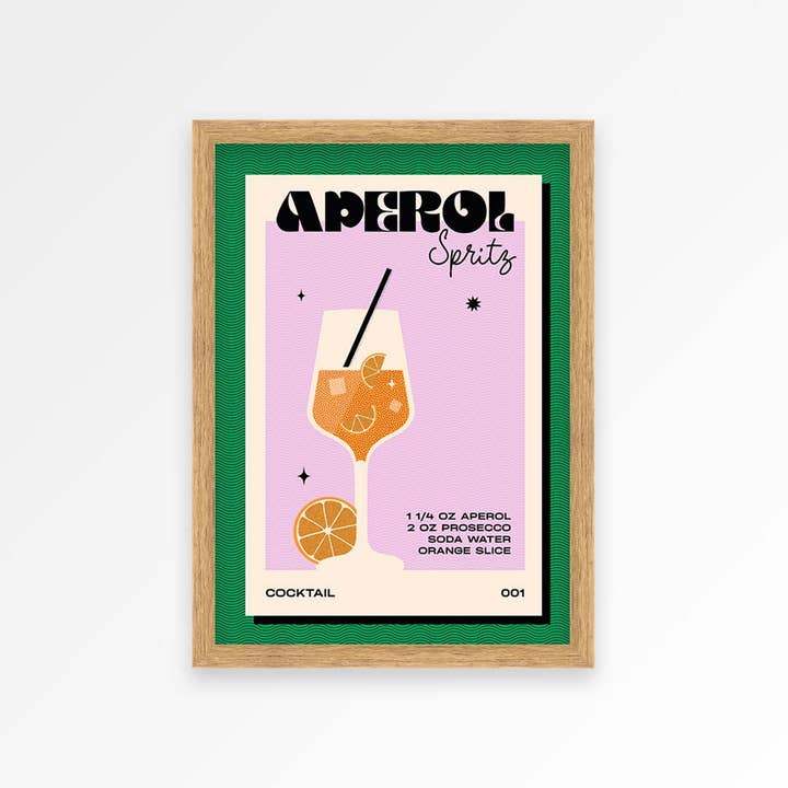 Proper Good - Wholesale Kunstprint - Retro Aperol Spritz print11