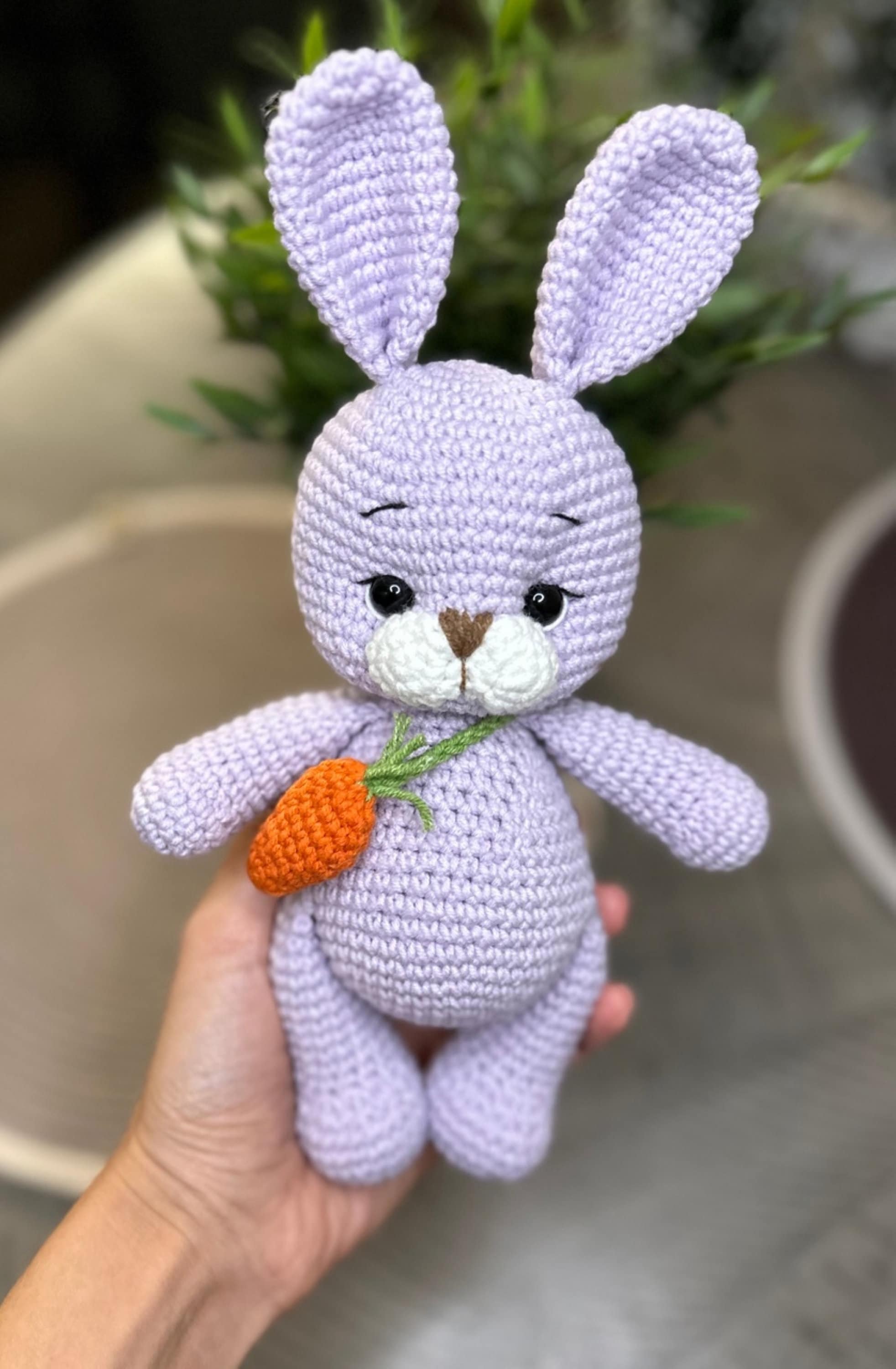 Anh2 LTD – wholesale Stuffed/plush toy – Kids & baby – Crochet Easter Bunny & Carrot Plushie, Cute Plush Animal Toy1