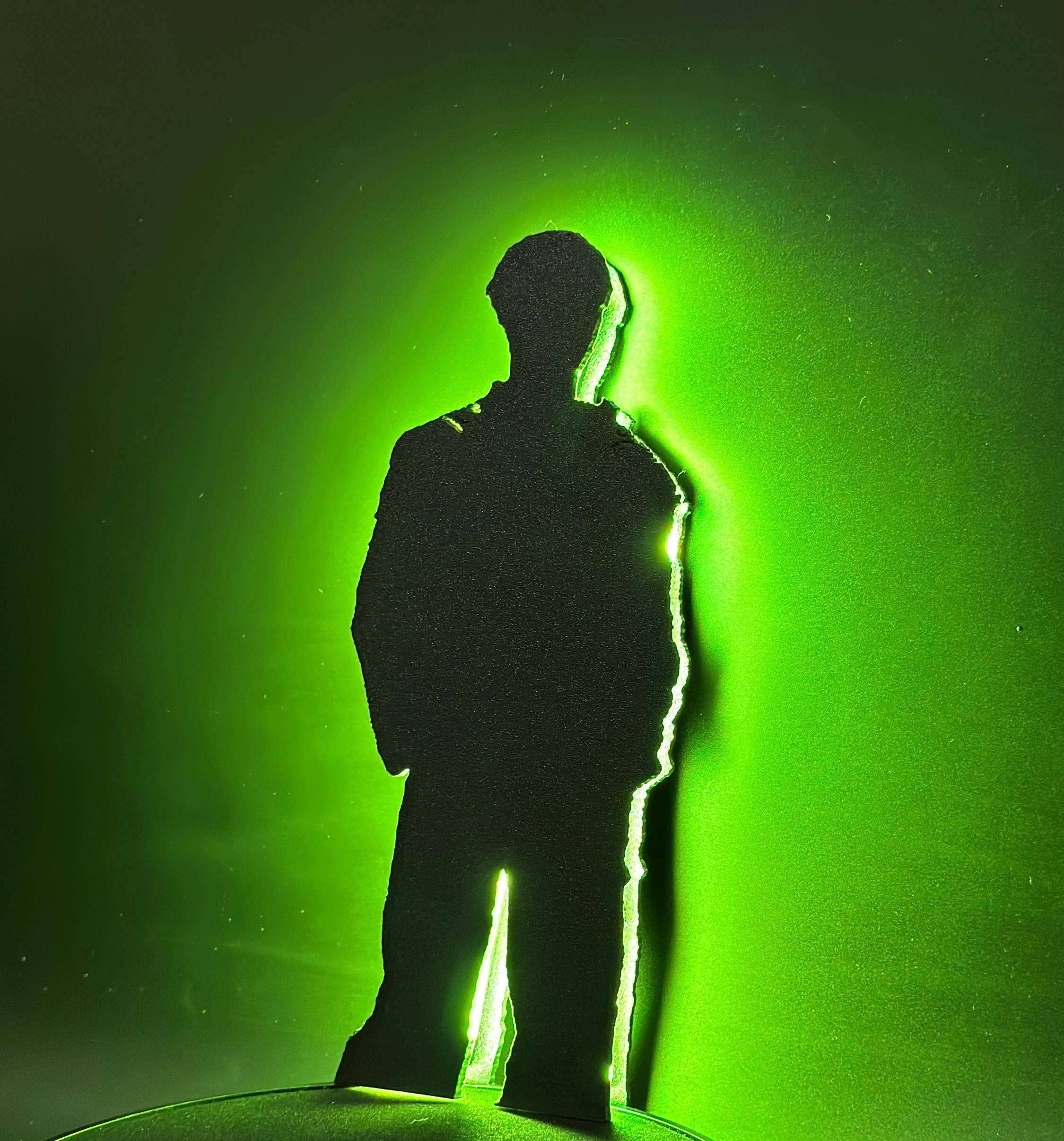 <3 Studio – Großhandel Akzent-/Schreibtischleuchte – Bang Chan LED-Silhouettenlampe: Farbwechselnde K-Pop-Dekoration, Stray Kids Raumlicht, Fan-Geschenk6