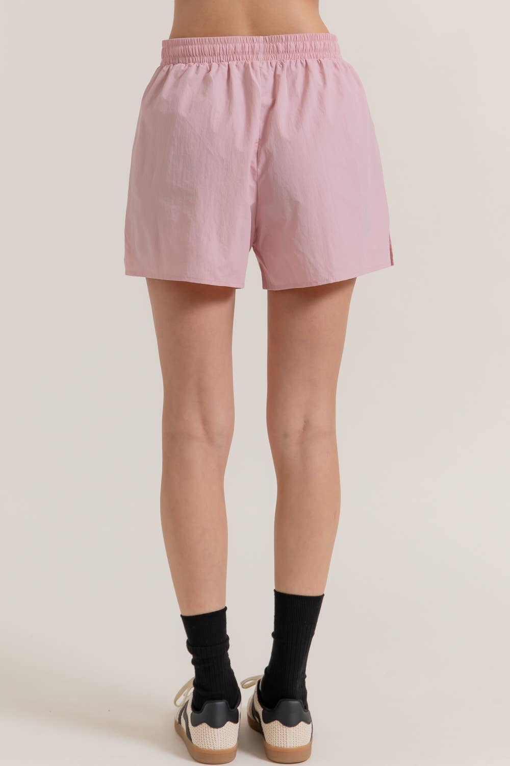 Active Basic | Active USA - Wholesale Athletic Shorts - Women's - Anorak Fabric Side Slit Workout Shorts16