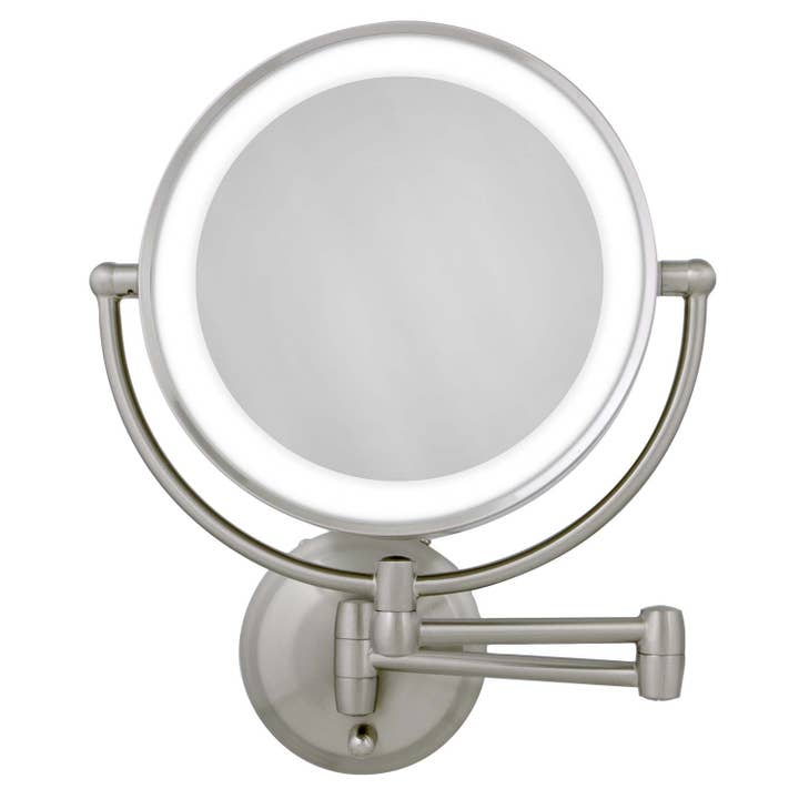 Lighted Wall Mounted Makeup Mirror with Magnification & Exte for wholesale by Zadro, Inc.