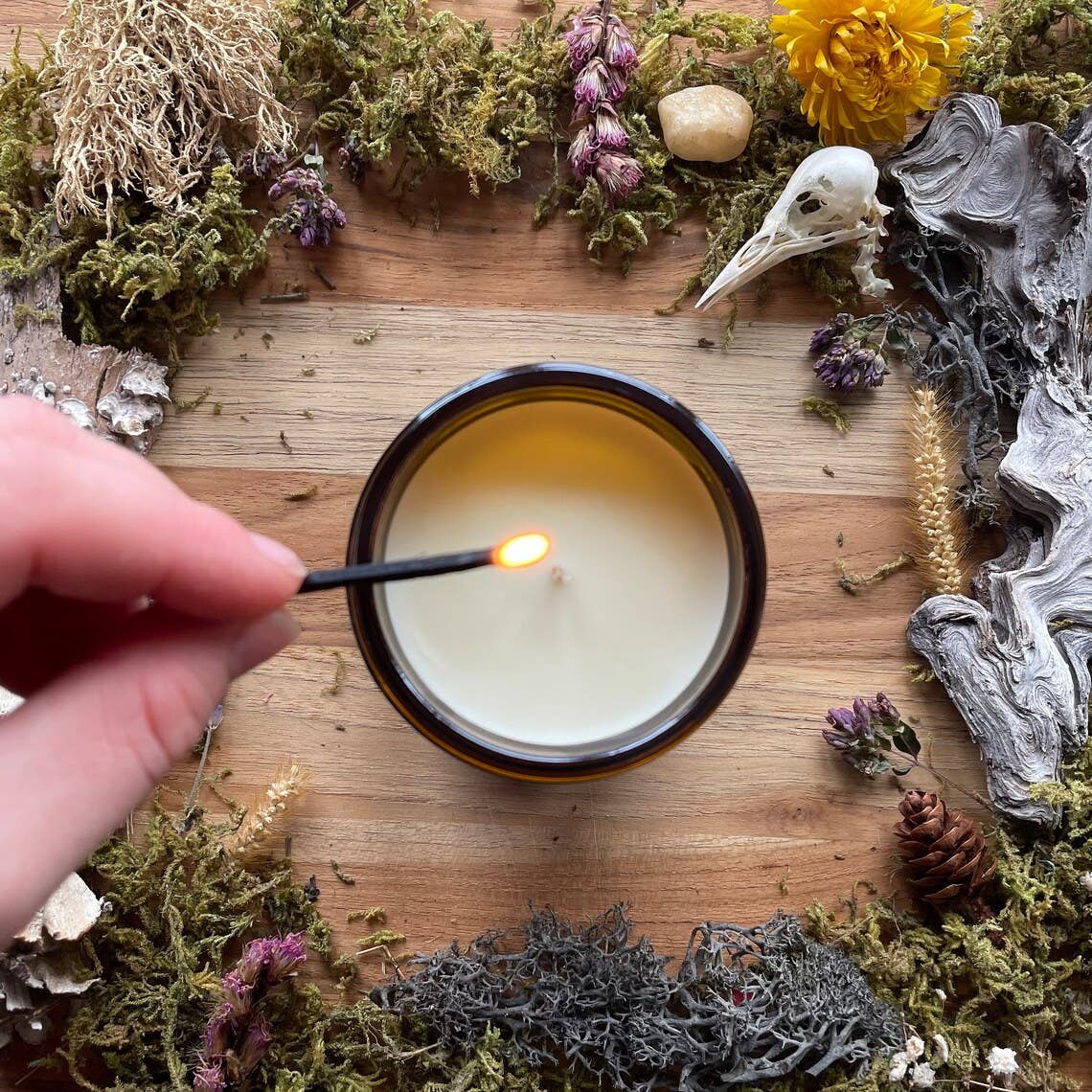 Moonstone and Myth - Wholesale Jar/Filled Candle - Faerie Forest, 100% soy wax scented candle7