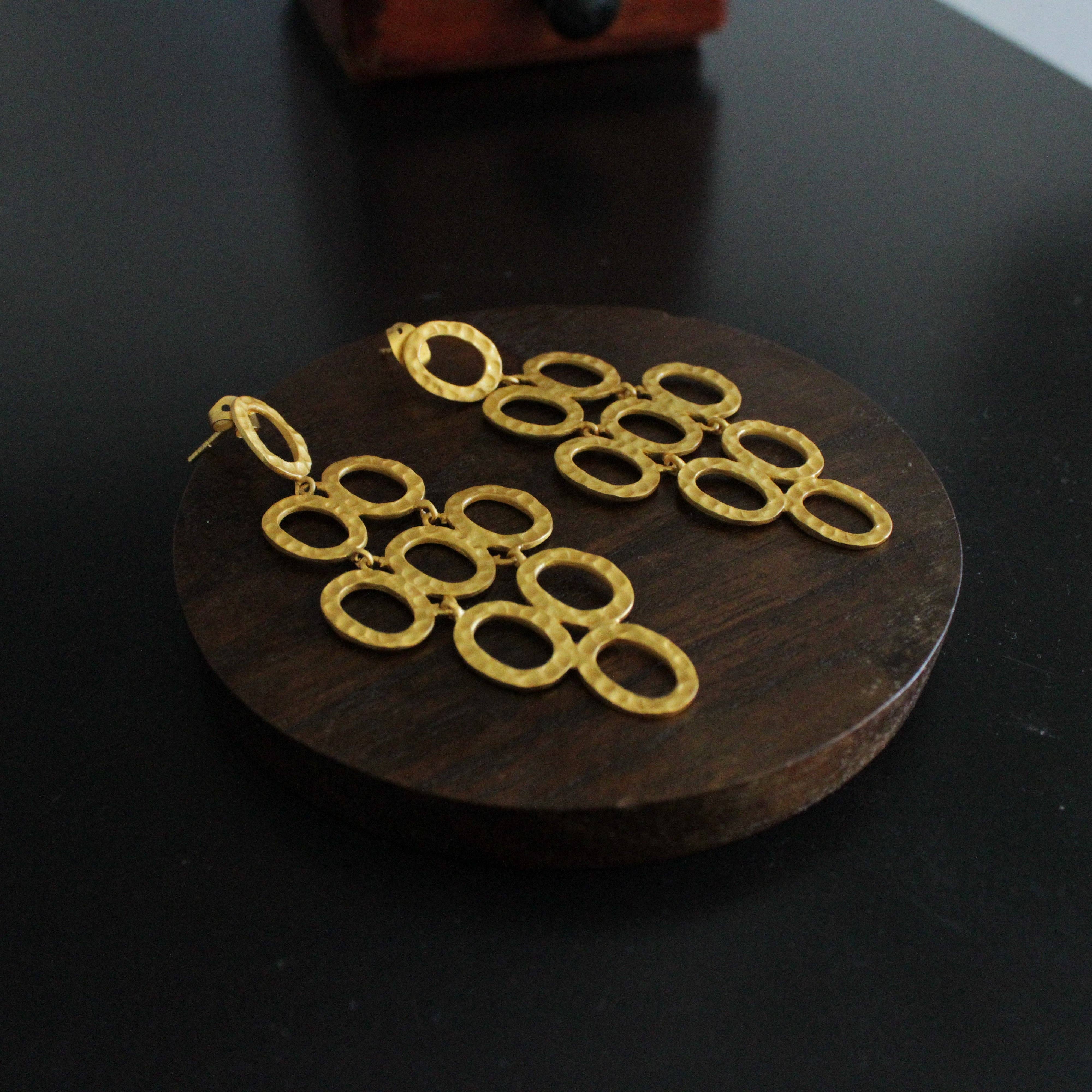 LA MAR - Wholesale Dangle Earrings - KLIMT gold-plated earrings5