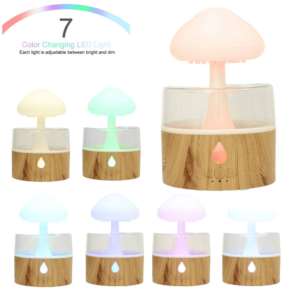 The Diabolical Gift People - Novelty Gifts, Christmas Gifts - Wholesale Electronic Diffuser - FLAME AROMATHERAPY RAIN MUSHROOM, Diffusers Home Accessories2