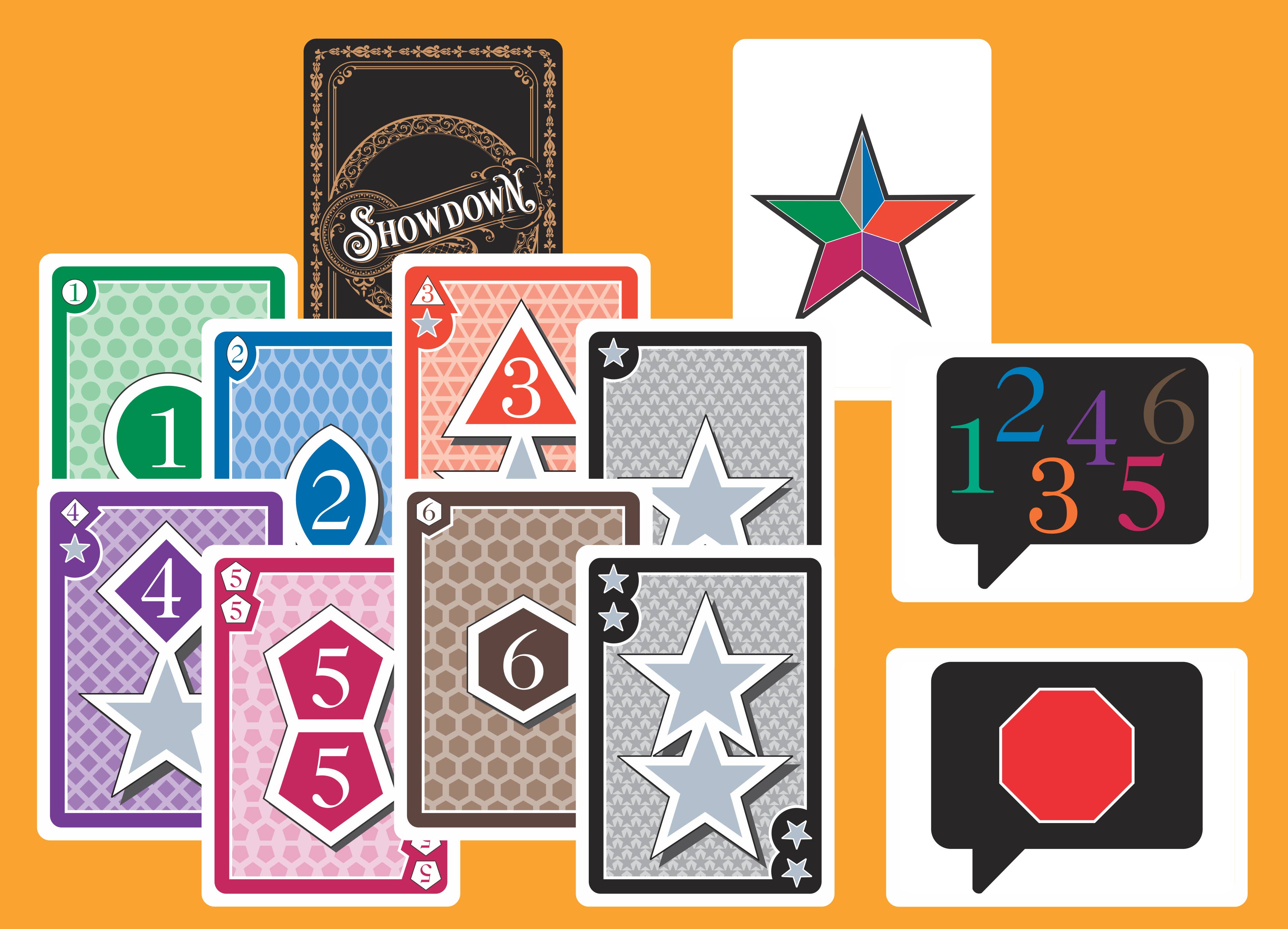 Enginuity Games - Wholesale Card Game - Showdown Card Game, display of 123