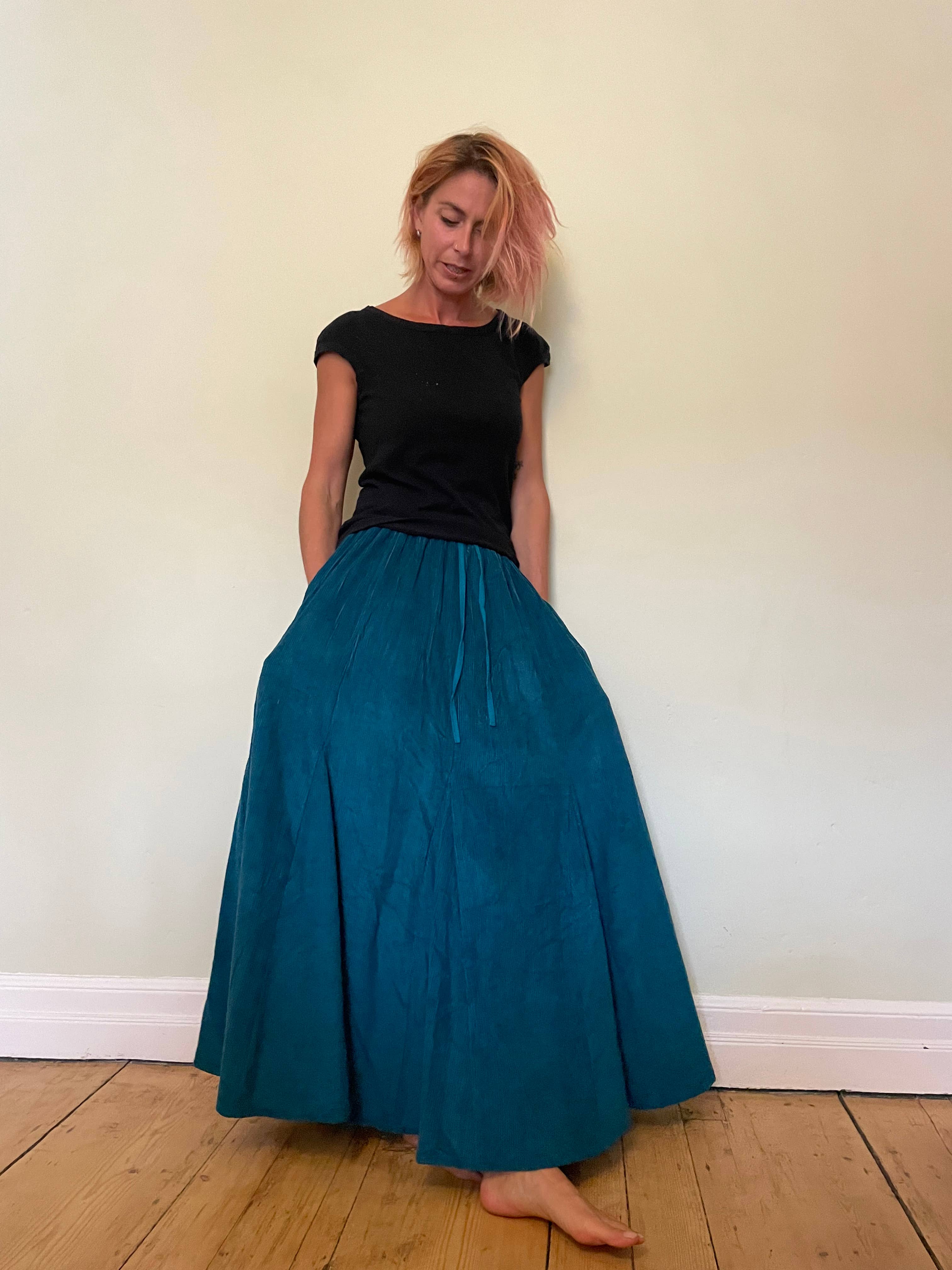 Emma's Emporium - Vente Jupe – femme - Jupe longue en velours côtelé AW268