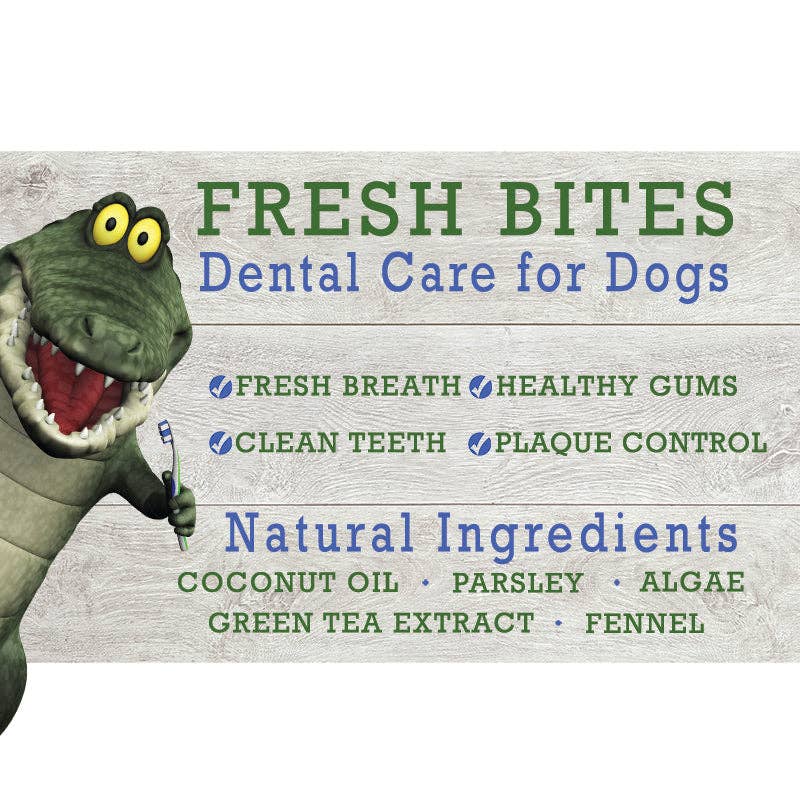 Miro & Makauri – wholesale Pet treats – Dog – Vegan dog dental chews - Maks Patch "Croc Bites"2