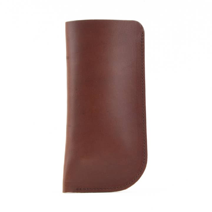 Brunt läderfodral för glasögon för wholesale av TILT//SHIFT Leatherworks