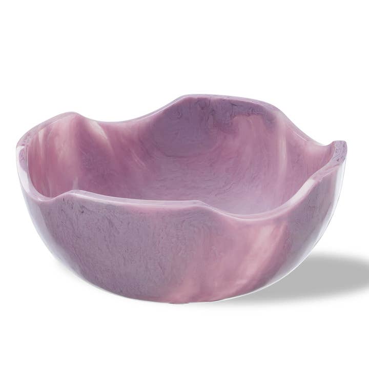 Lainy Home - Wholesale Decorative Plate/Dish/Bowl - Wavy Resin Bowl 10" X 4"