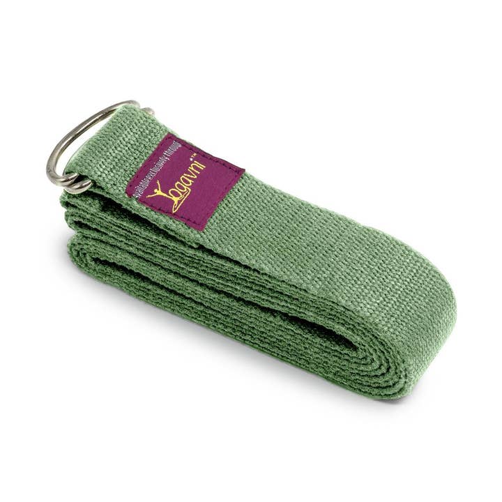 Yogavni Yoga Products - Wholesale Yoga Strap/Band - Yoga Strap-D-Ring Buckle 8 ft Sage Green0