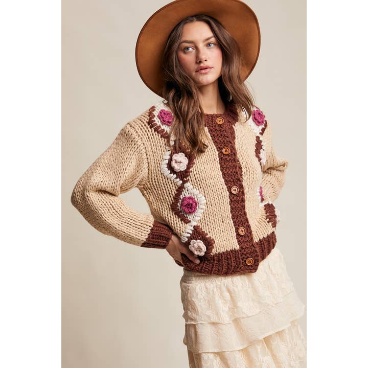 Handmade Crochet Floral Cardigan and other Purchase Wholesale yarn crochet cardigan patterns. Free Returns & Net 60 Terms on Faire trending on Faire.
