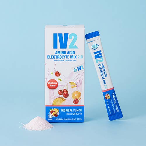 IV2 - Vendita all'ingrosso Bevanda salutare in polvere - Polvere idratante con amminoacidi IV2-Zero Sugar (10 pezzi)