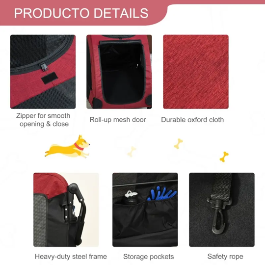 Furr-Baby Gifts - Wholesale Pet Carrier - Cat/Dog - Foldable Pet Stroller with Storage Pocket21