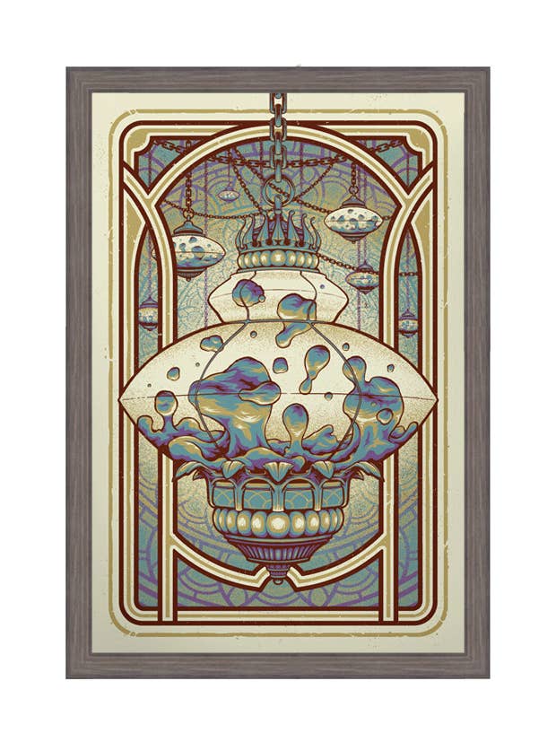 Avstängd: 4-färgs konsttryck på grönt omslag för wholesale av Half Hazard Press