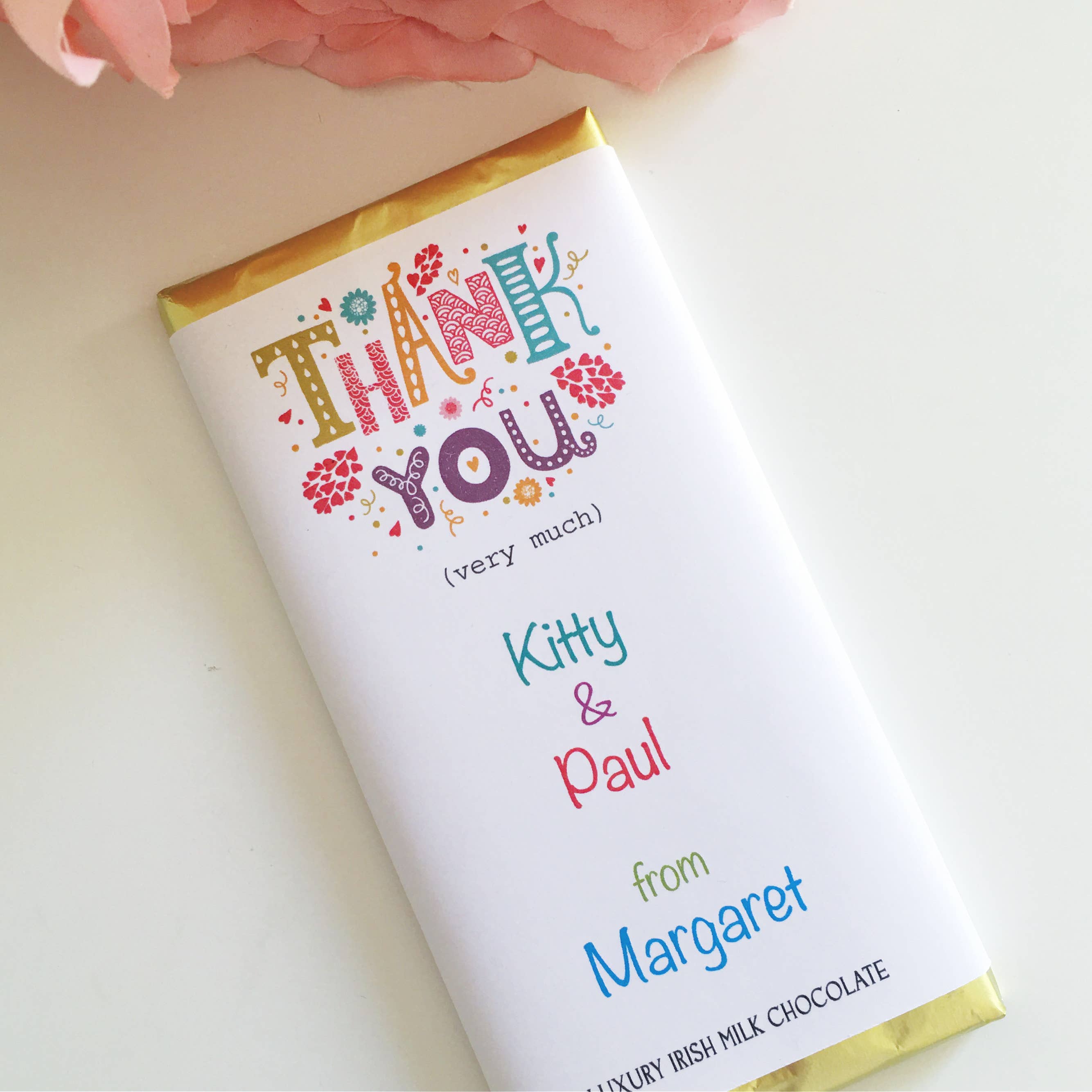 Sweet Living Kilkenny – Großhandel Schokoriegel – Thank You (very much) – Luxus-Schokoladentafel aus Irland1