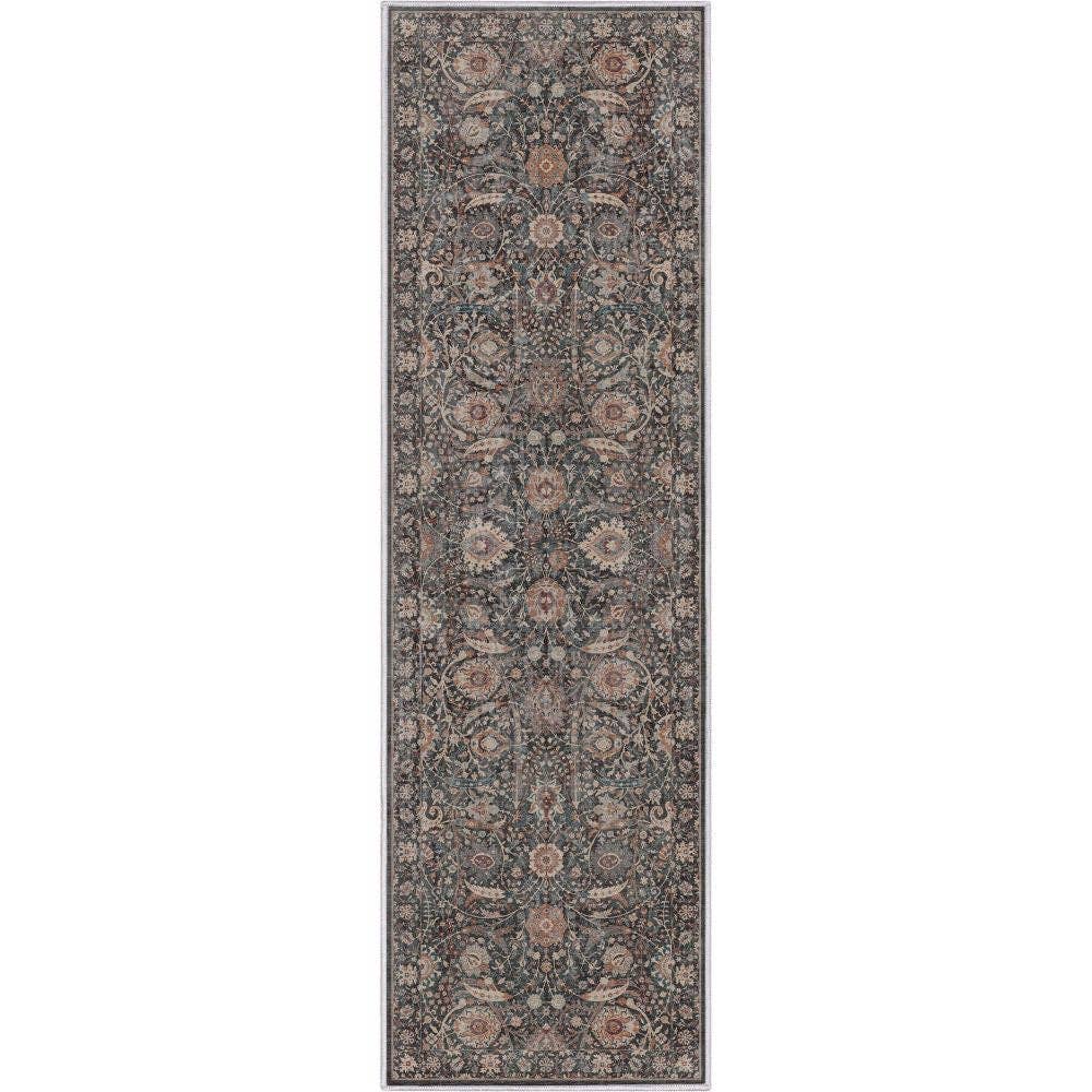 Well Woven - Wholesale Area Rug - Liana Vintage Oriental Charcoal Grey Flat-Weave Rug6