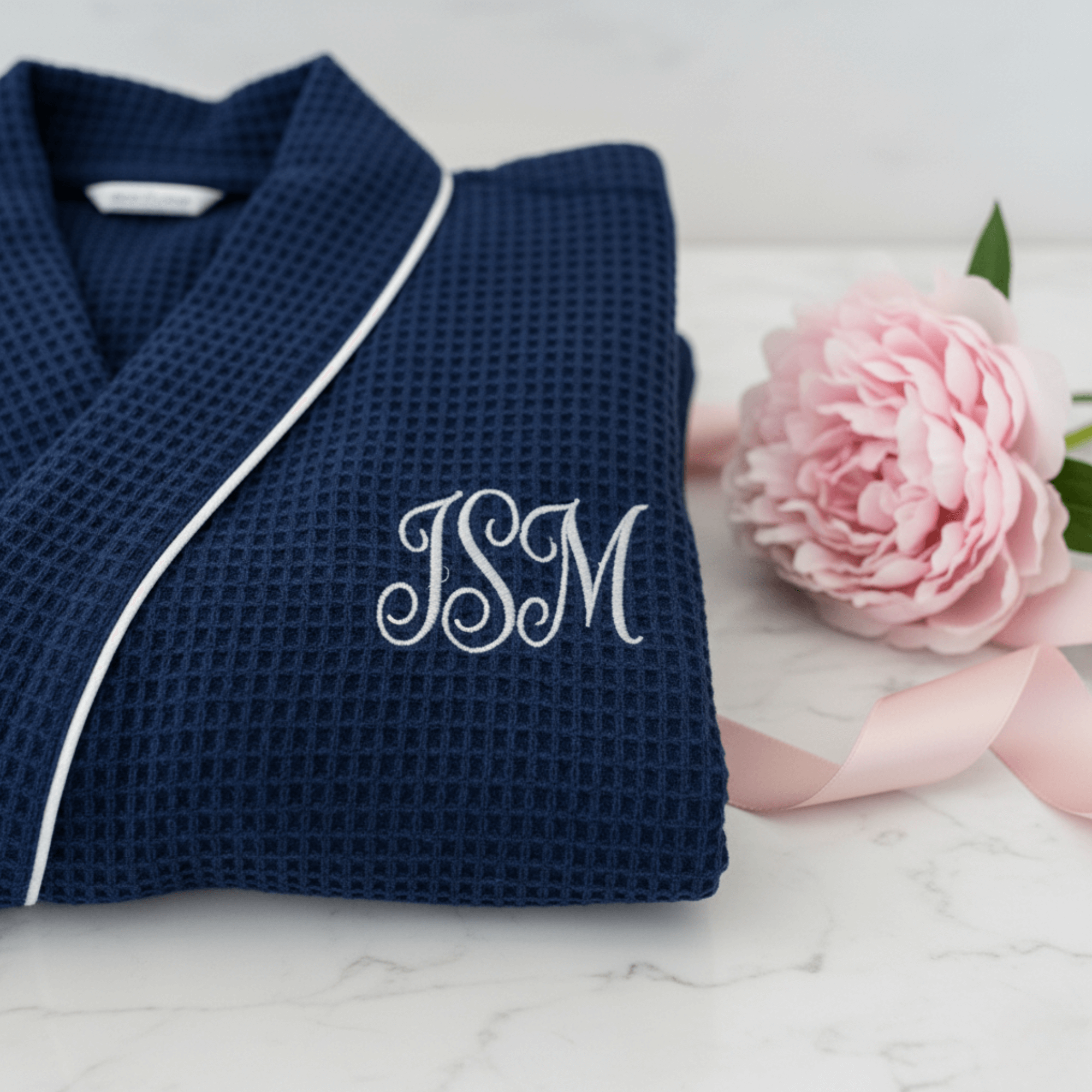 Lotus Linen – wholesale Robe – Women's – Knee-Length Waffle Robe for Women27