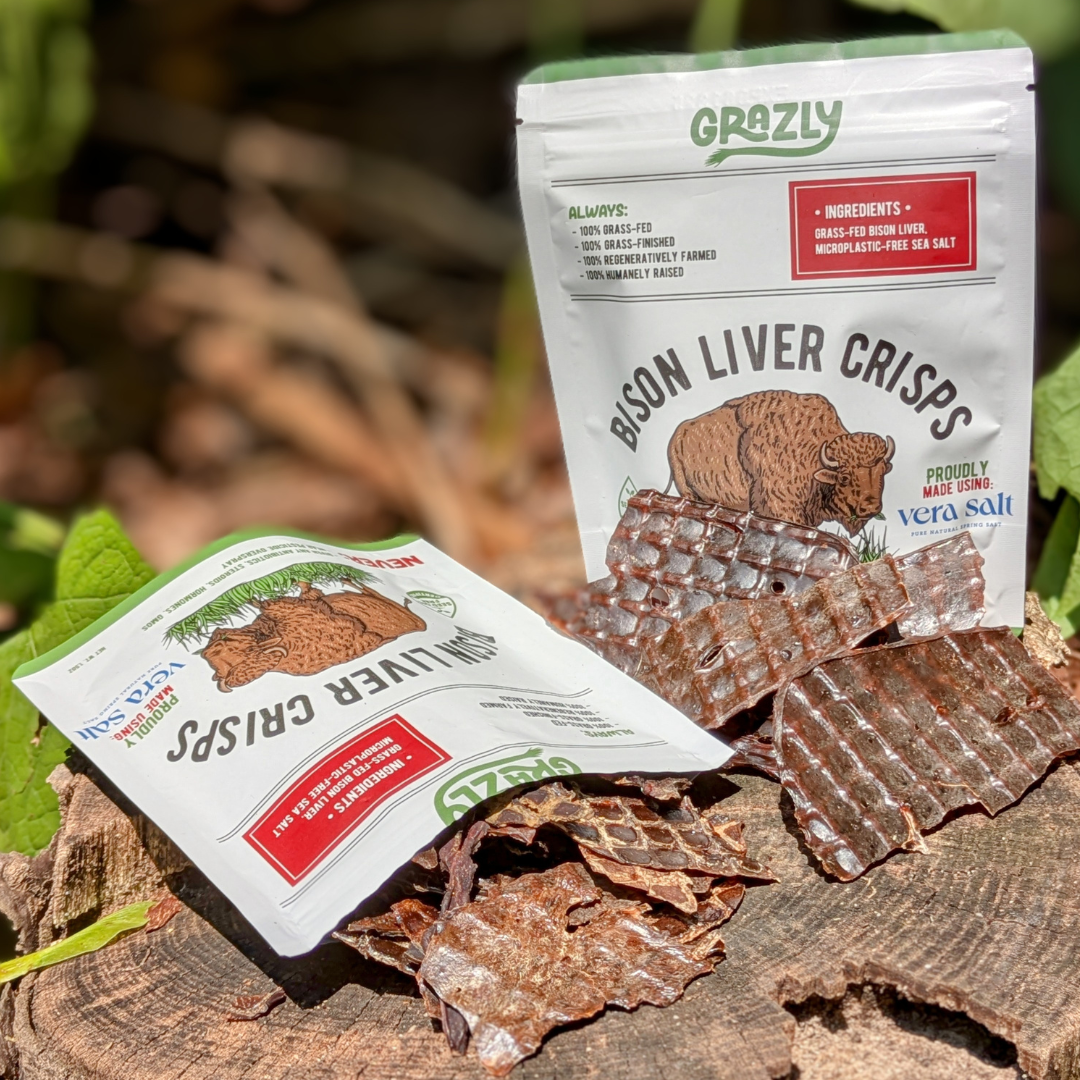 Grazly - Wholesale Jerky - Bison Liver Crisps - 100% Grass-Fed/Finished (Copy)5