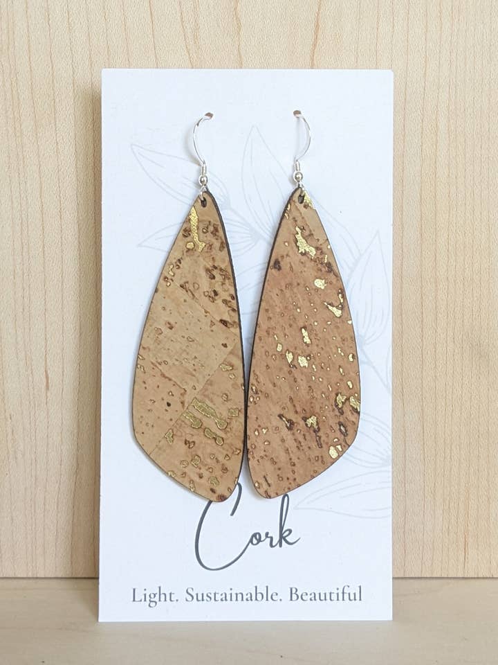 Natural with Gold Flecks - Large Wing for wholesale by Hello Lovely Cork Co.
