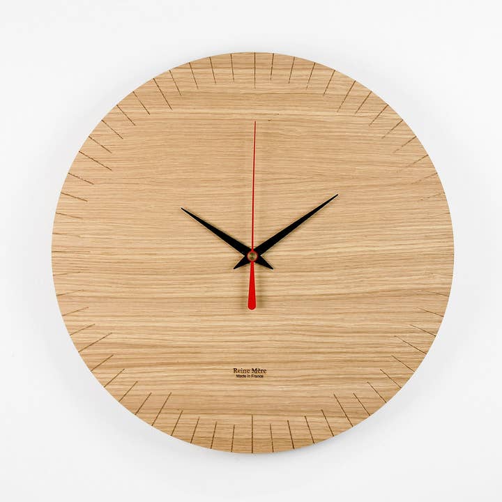 Uhr aus Eichenholz - Austerlitz (hergestellt in Frankreich) für den Großhandel von Reine Mère