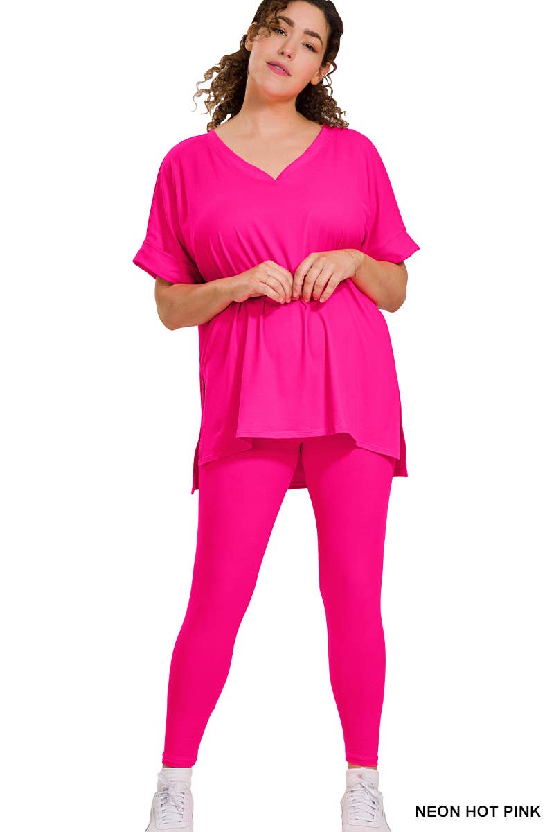 42POPS - Wholesale Lounge Set - Women's - `.Plus Microfiber Lounge Wear 2 Pc Set99