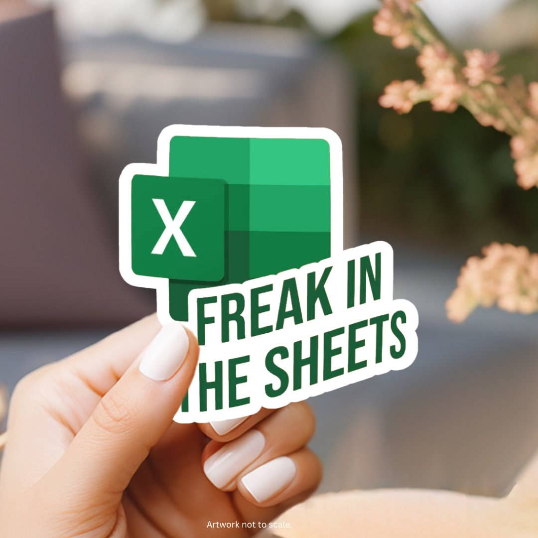 Market by Mari - Wholesale Sticker - Accounting Freak in the Sheets Sticker0