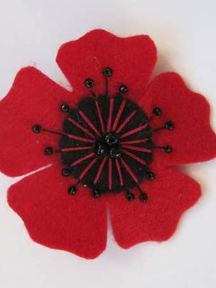 Valmue Blomst Pin for engroshandel hos Pea Soup