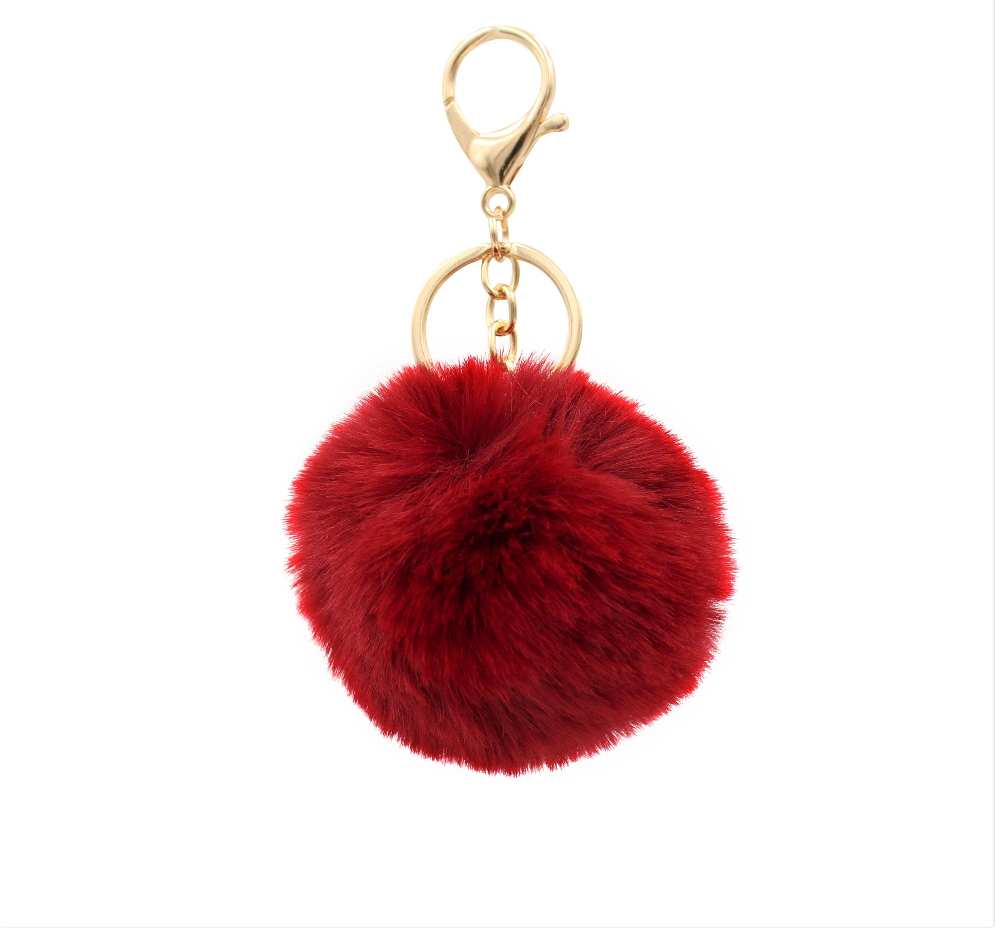 Real Sic – wholesale Keychain – Unisex – Cute Colorful Pom Pom Key chain - Fuzzy Key chain5