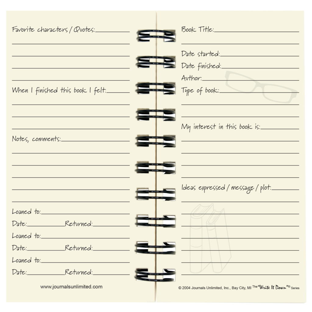 Journals Unlimited - Wholesale Journal/Diary - Mini - Reader's Journal (Color)5