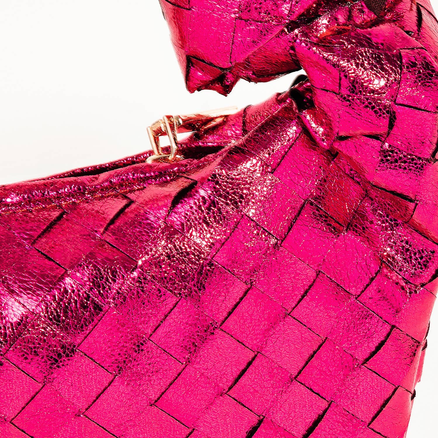 Collections by Fame Accessories - Vente Sac à main avec poignée sur le dessus – femme - Sac à main Basket Weave Hobo2