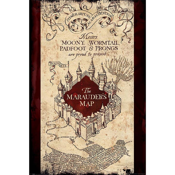 Harry Potter (Mapa do Maroto) Poster de 61 x 91,5 cm por atacado de Pyramid International