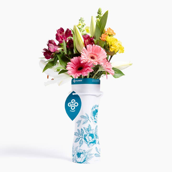 GOGO Flower - Wholesale Vase - TRES CHIC Flower Pouch/Vase (with water and flower food)