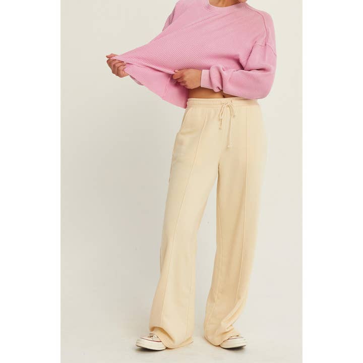 HYFVE - Wholesale Lounge Sweatpants/Joggers - Women's - DZ24E895-HIGH-WAIST DRAWSTRING PANTS