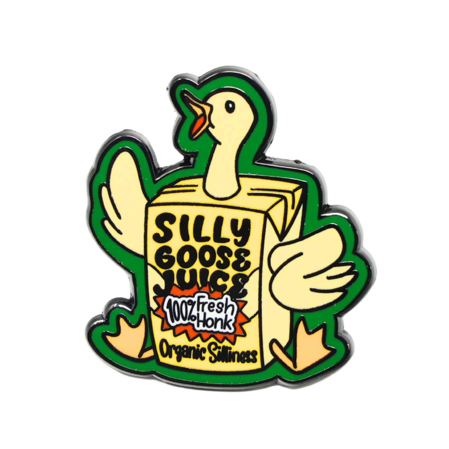 Sleazy Greetings - Wholesale Brooch - Silly Goose Juice | Funny Enamel Pin