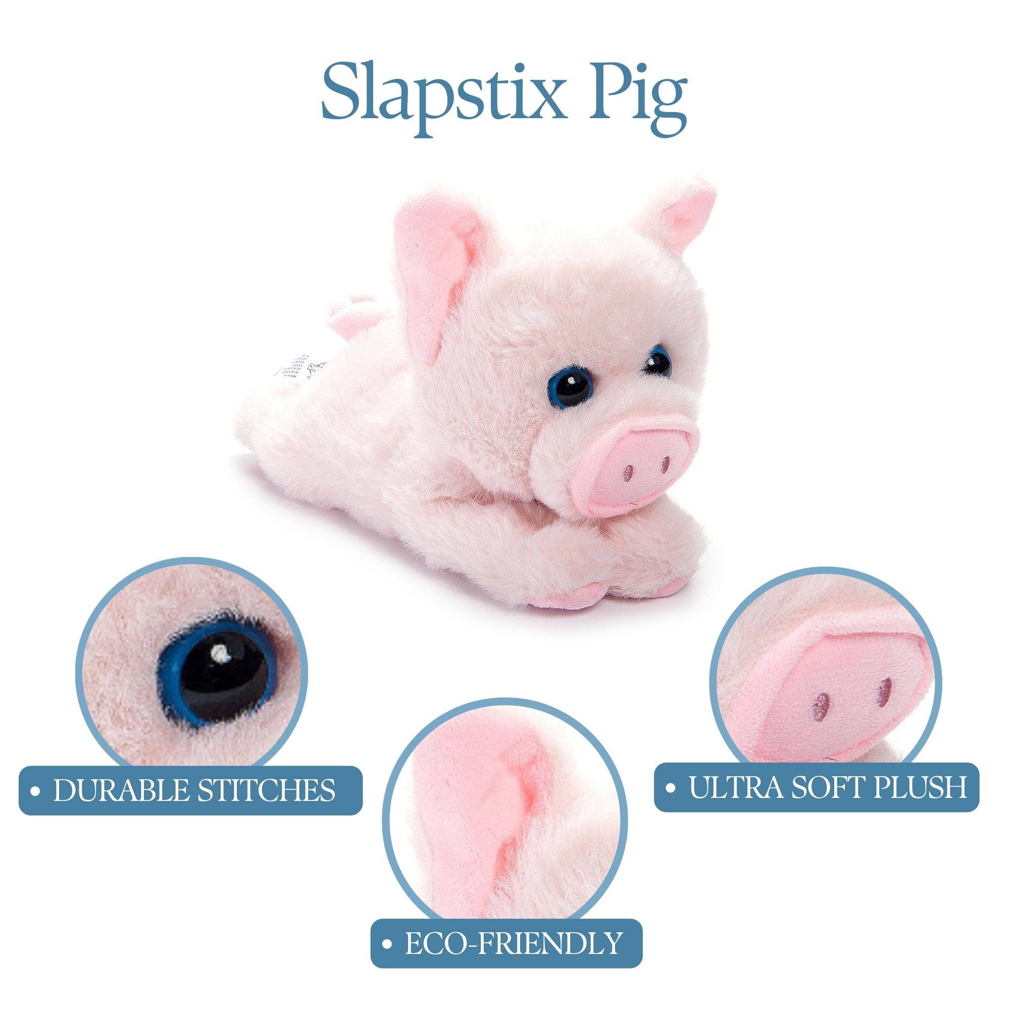 The Petting Zoo - Wholesale Stuffed/Plush Toy - Kids & Baby - 10" (23cm)  Wearable Slapstix Pig Plush Slap Bracelet Farm Animal3