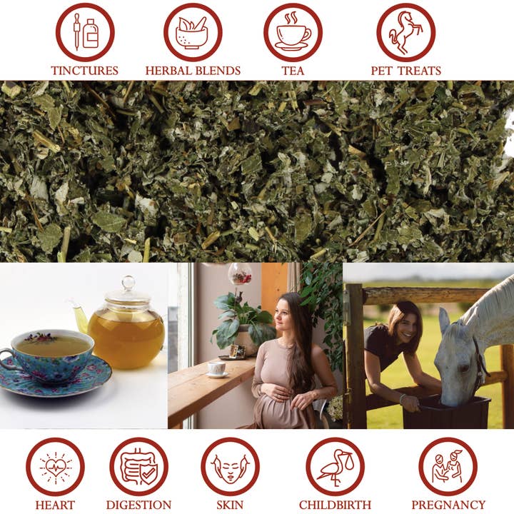 Foothills Naturals - Vente Thé en vrac - Thé aux feuilles de framboise biologique - Coupe en vrac et tamisé, Digestion2