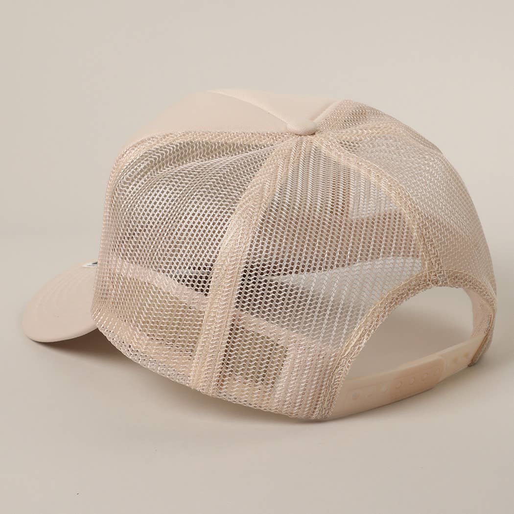Fashion City – wholesale Trucker hat – Unisex – Salty Text Printed Mesh Back Foam Trucker Hat29