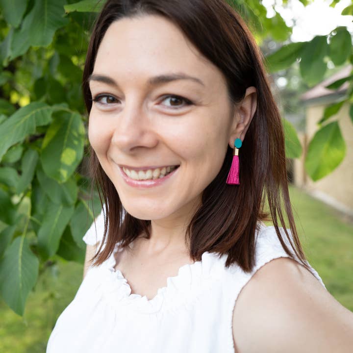 Carnival Collection | Fringe Earrings for wholesale by Copper Bee