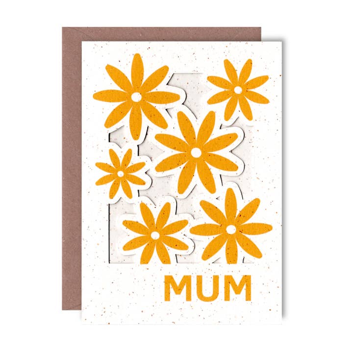 Mum - Paper cut greeting card for wholesale by Lione & Sheikh