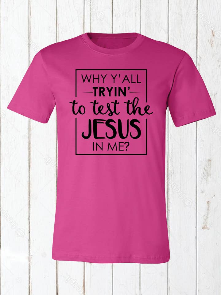 Test Jesus In Me for wholesale by Junk N The Trunk Tees