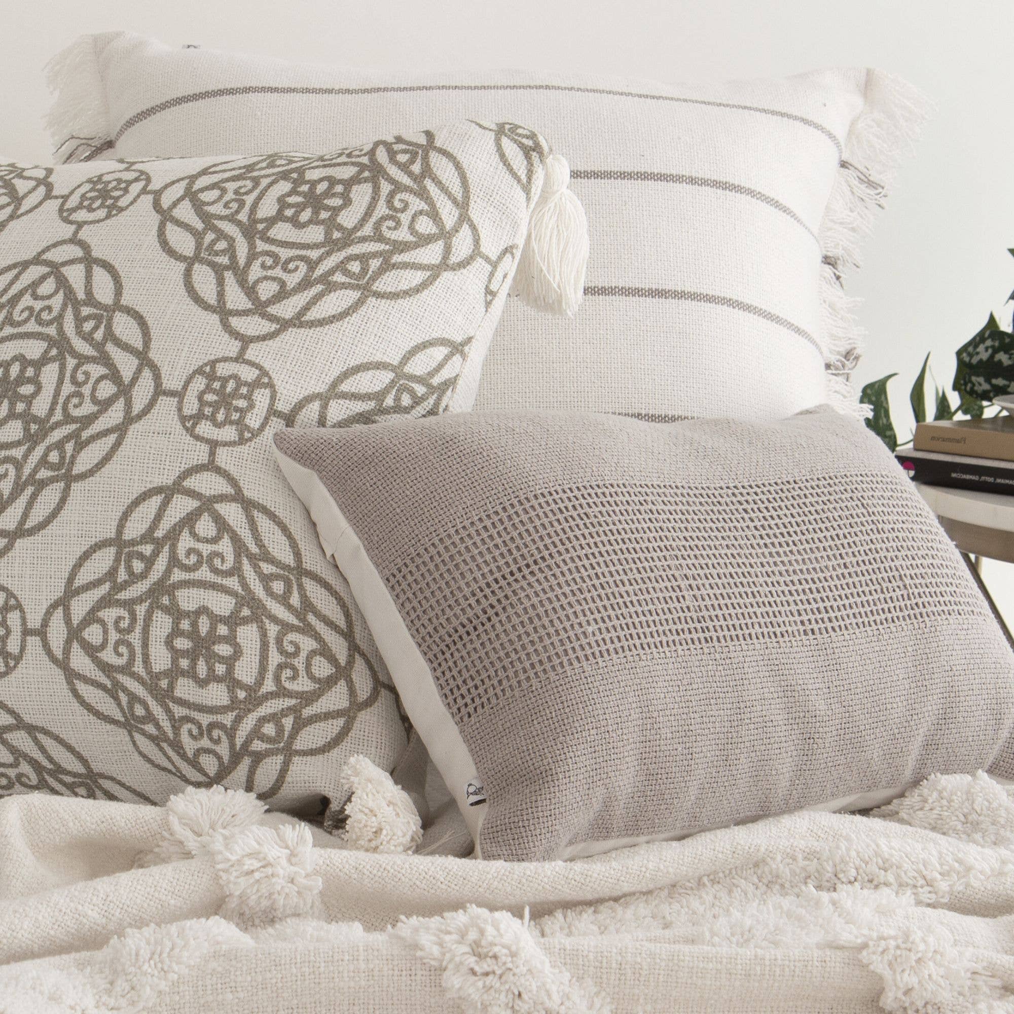 Tajik  Home  LLC - Wholesale Throw Pillow Cover - Lennox Woven Textured Pillow Cover –Soft, Stylish Decorative18