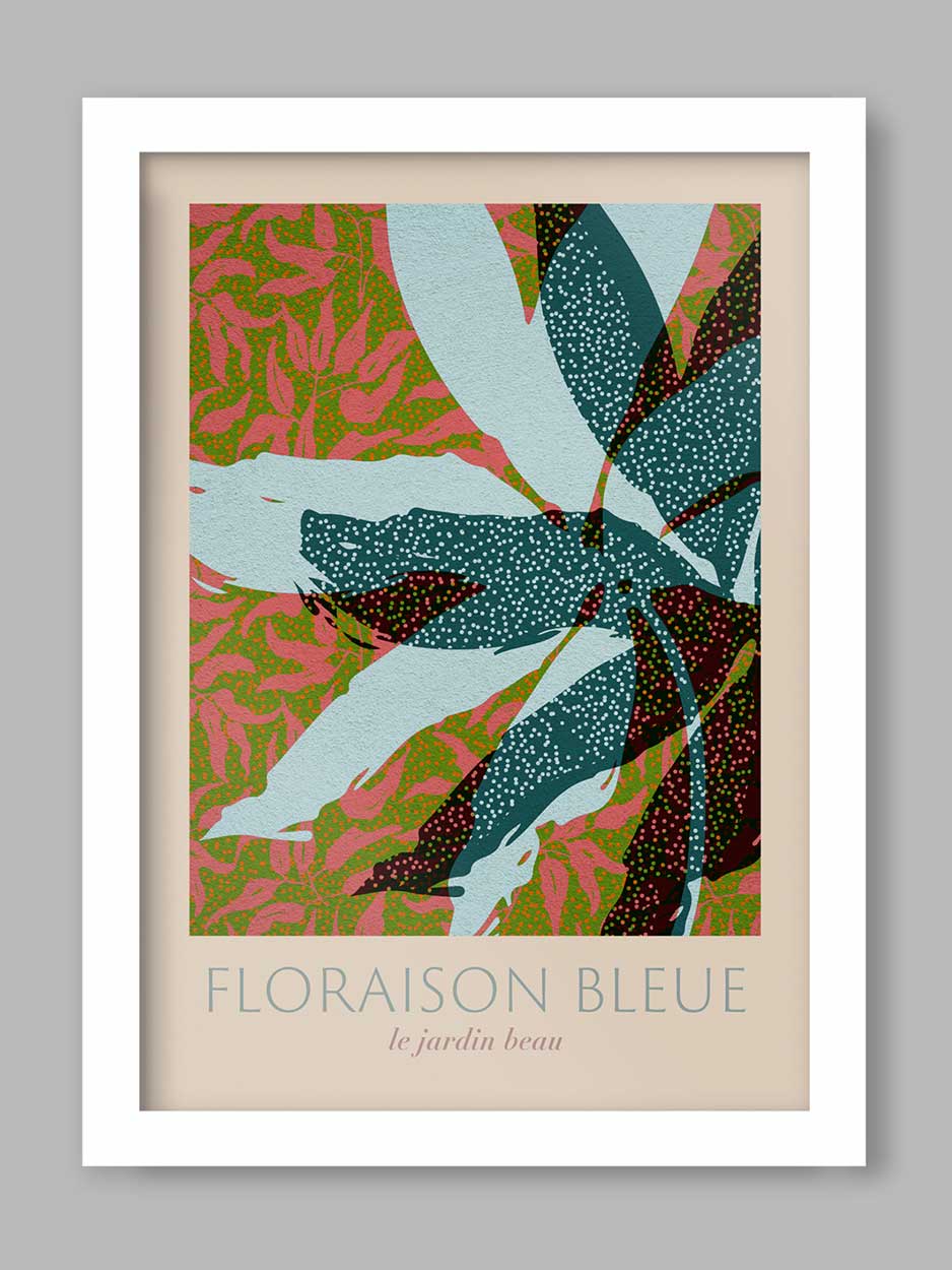 The Northern Line – wholesale Art print – Floraison Bleue - Botanical Print1
