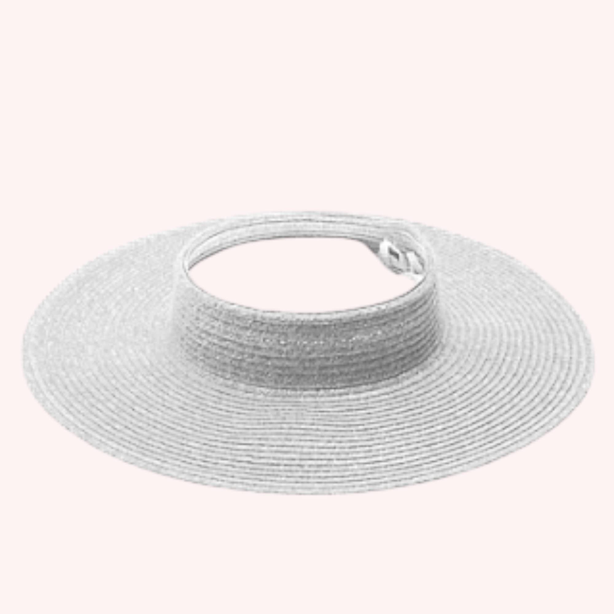 Queens INC – wholesale Visor – Women's – Crownless Straw Visor - NEW COLORS ADDED!0